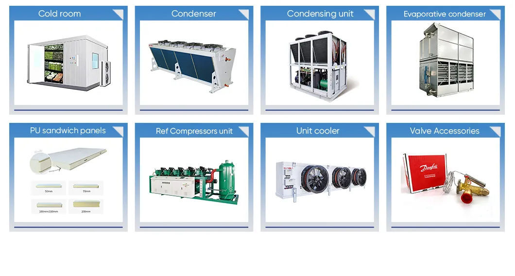 Custom Size High-Temp Commercial Cold Room Unit Fresh-Keeping Refrigeration for Supermarkets Restaurants