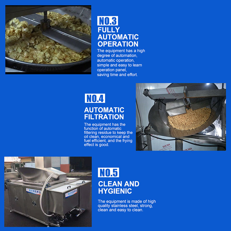 Industrial Electric Semi-Automatic Banana Chip Snack Food Frying Machine Batch Deep Fryer for Large Scale Production