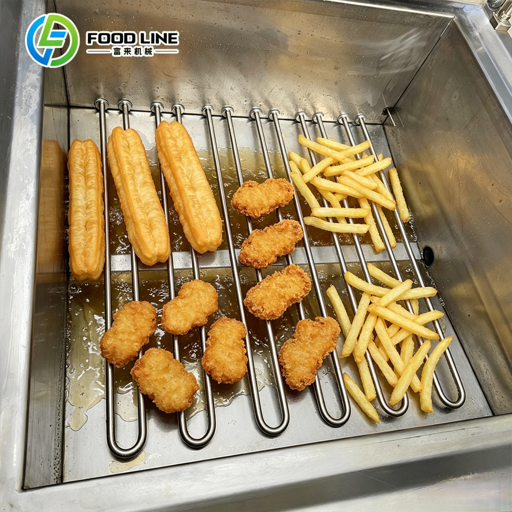 Automatic Frying Machine Automatic Fried Chicken Machine Automatic Frying Production Equipment