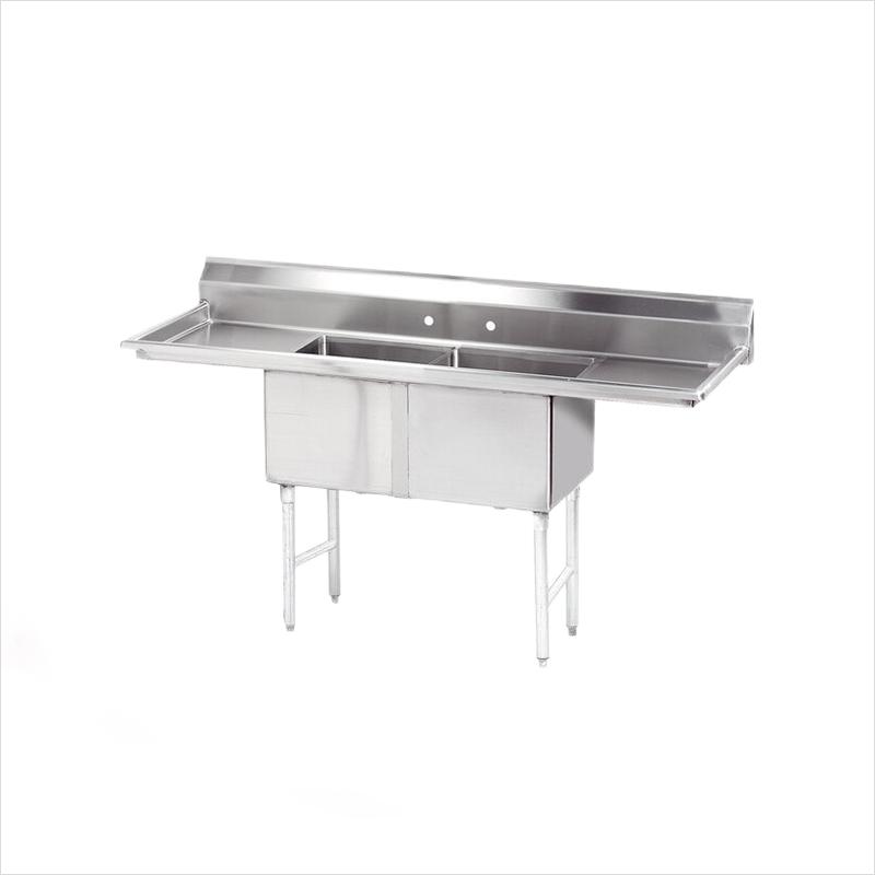 NSF American Style Stainless Steel Commercial Food Prep Sink Table 3 Compartment Restaurant Drainboard Hotel Restaurant Supplies