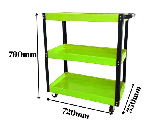 Mobile Cabinet Auto Repair Shop Turnover Handling Mobile Trolley Multi-Functional Storage Rack Three Layer Hardware Tool Cabinet