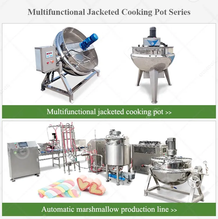 Electric Biryani Cook Candy Cooking Mixers Agitation 100 Gal Gas Heating Double Steam Jacket Kettle Food Ghee Boiler Machine