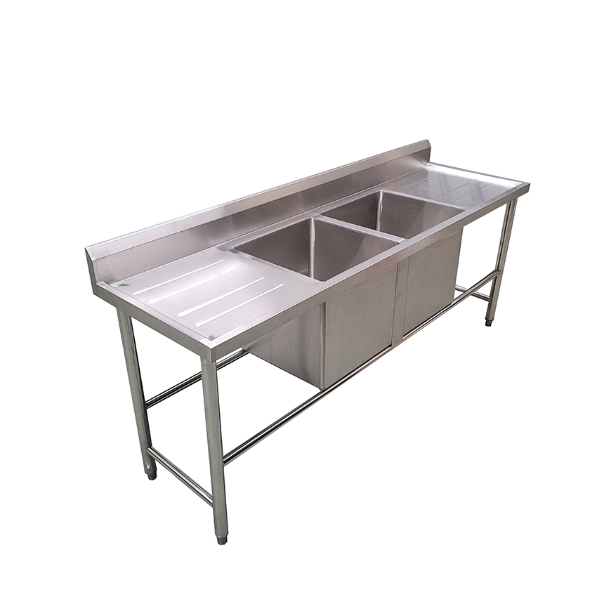 3 Compartment Commercial Sink Triple Bowl Sink High Quality 3 Bowl Commercial Sink with Table Stainless Steel Undermount Modern