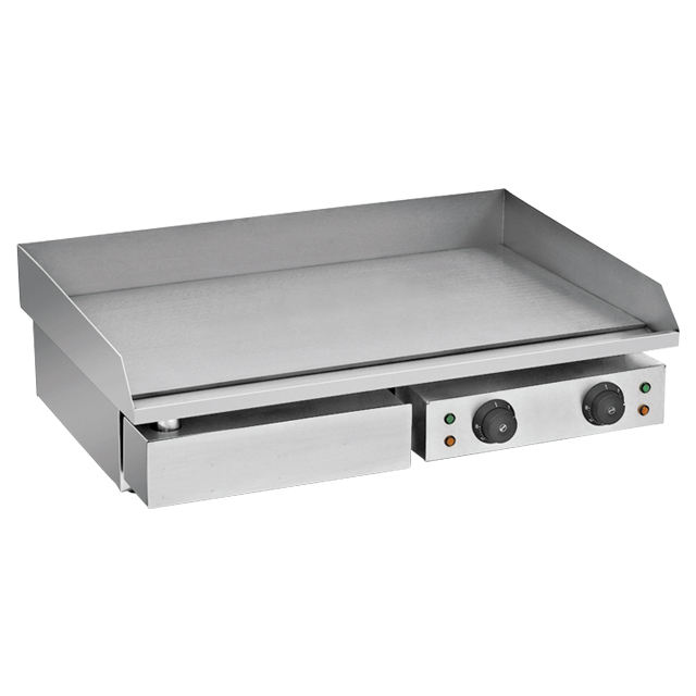 Stainless Steel Non-Stick Restaurant Electric Gas Flat Plate Hamburger Griddle Electric Griddle Grill Counter Top Pancakes