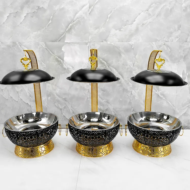 Hanging Food Warmer Round De Lux Buffet Chafing Dish