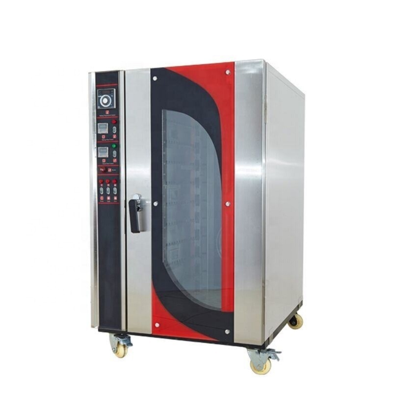 Baking Machine Electric Gas 12 Trays Hot Air Rotary Convection Oven Biscuit Bread Baking Oven