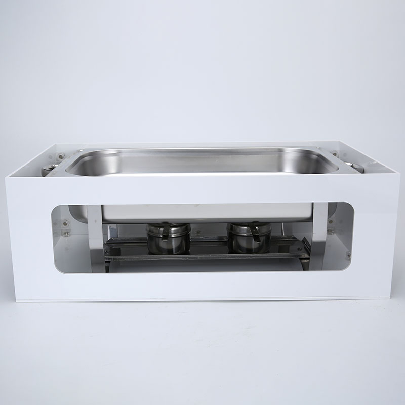 Chafing Dish Guard White Acrylic Food Warmer Stand Cover