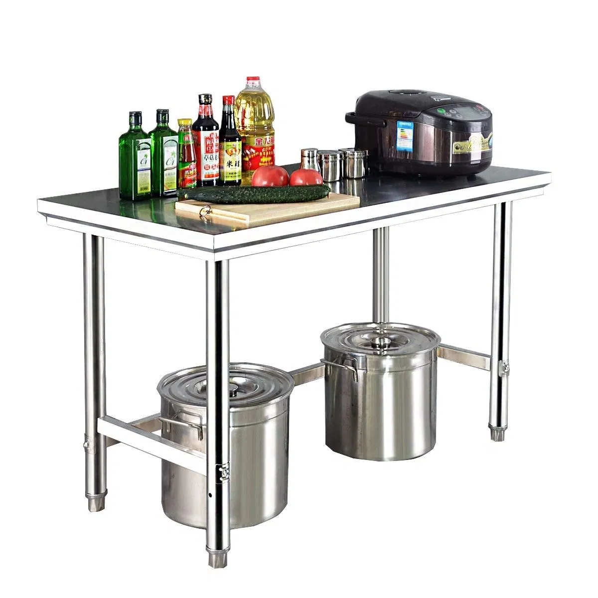 Flat Stainless Steel Worktable Food Prep Table