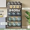 5 Tier Home Storage Cabinet Hangable with Dustproof Glass Door