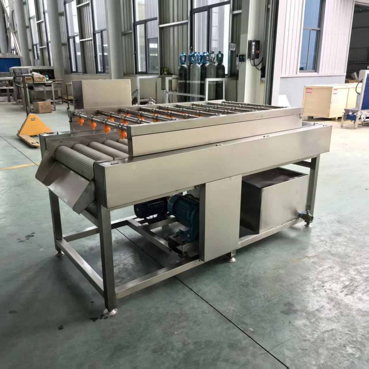 Citrus Mango Onion Cleaning Machine Use Various Potato Carrot Cassava Preparation Processes