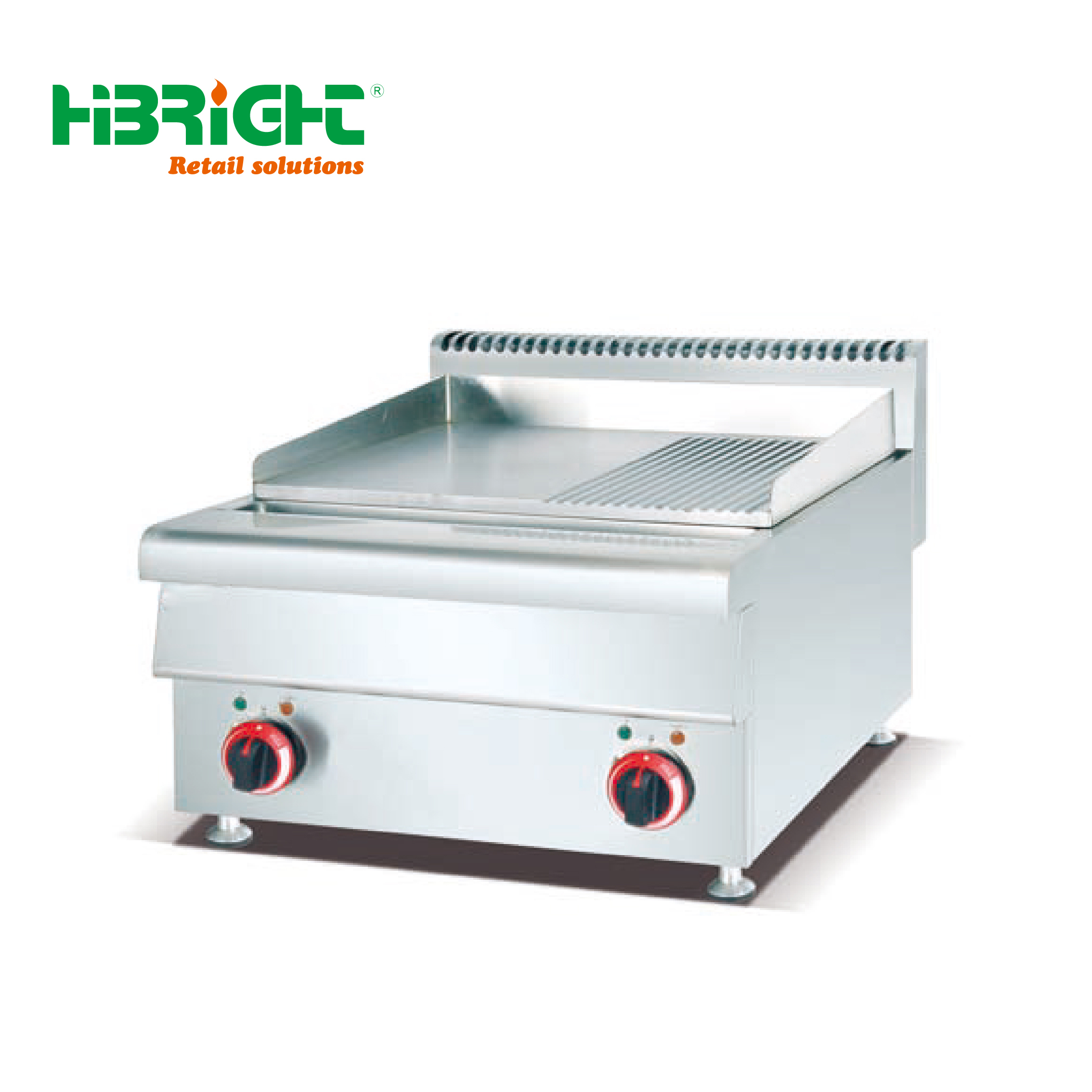 Commercial Kitchen Equipment Restaurant Counter Top Gas Grill Lava Rock BBQ Steak Griddle Electric Powered for Bakery Use