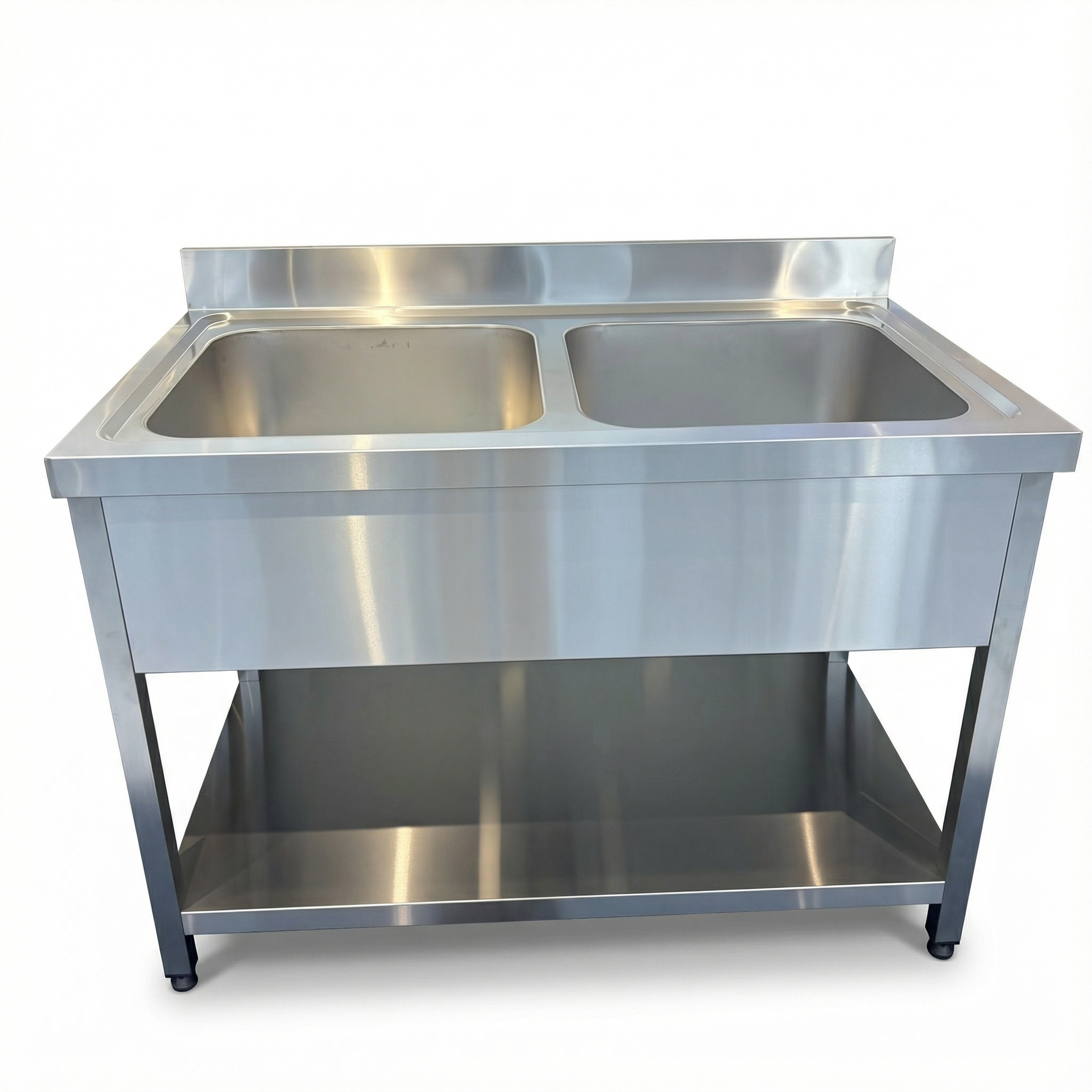 Bar, Restaurant, Kitchen, Hotel and Home Commercial 3 Compartment of Stainless Steel Sink Table
