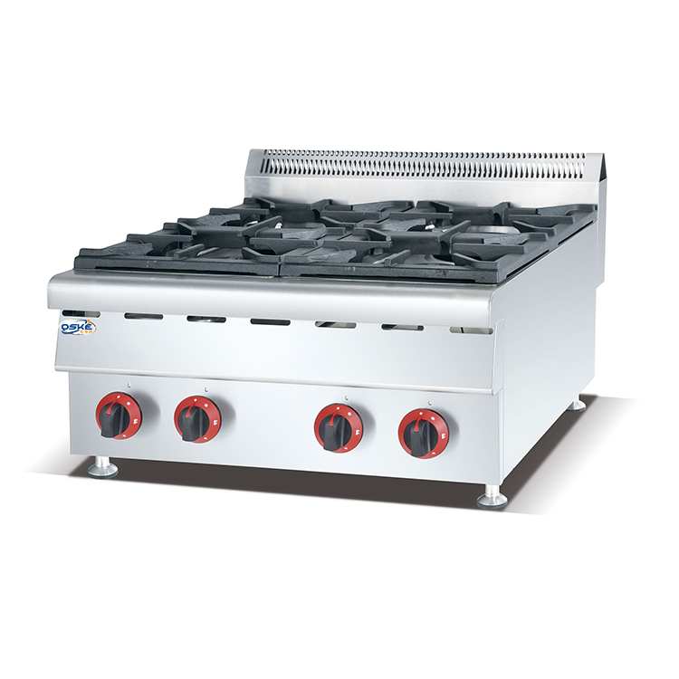 Commercial Kitchen Equipment Stainless Steel Table Top Gas Stove 2/3/4 Burners Cooking Range