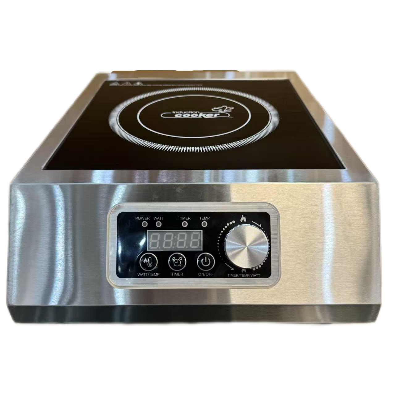 Commercial 5000W Electric Induction Cooker Concave Flat Cooktop High-Power Stainless Steel Stove Hob Hotplate Restaurant Hotel