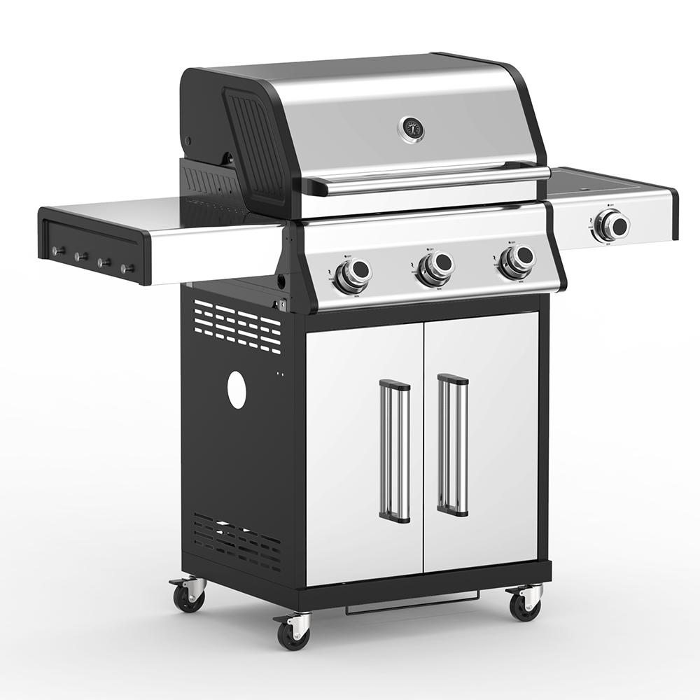 Outdoor Gas BBQ Grill Kitchen Assembled Stainless Steel Gas and Electric Cooker Griddle Grill