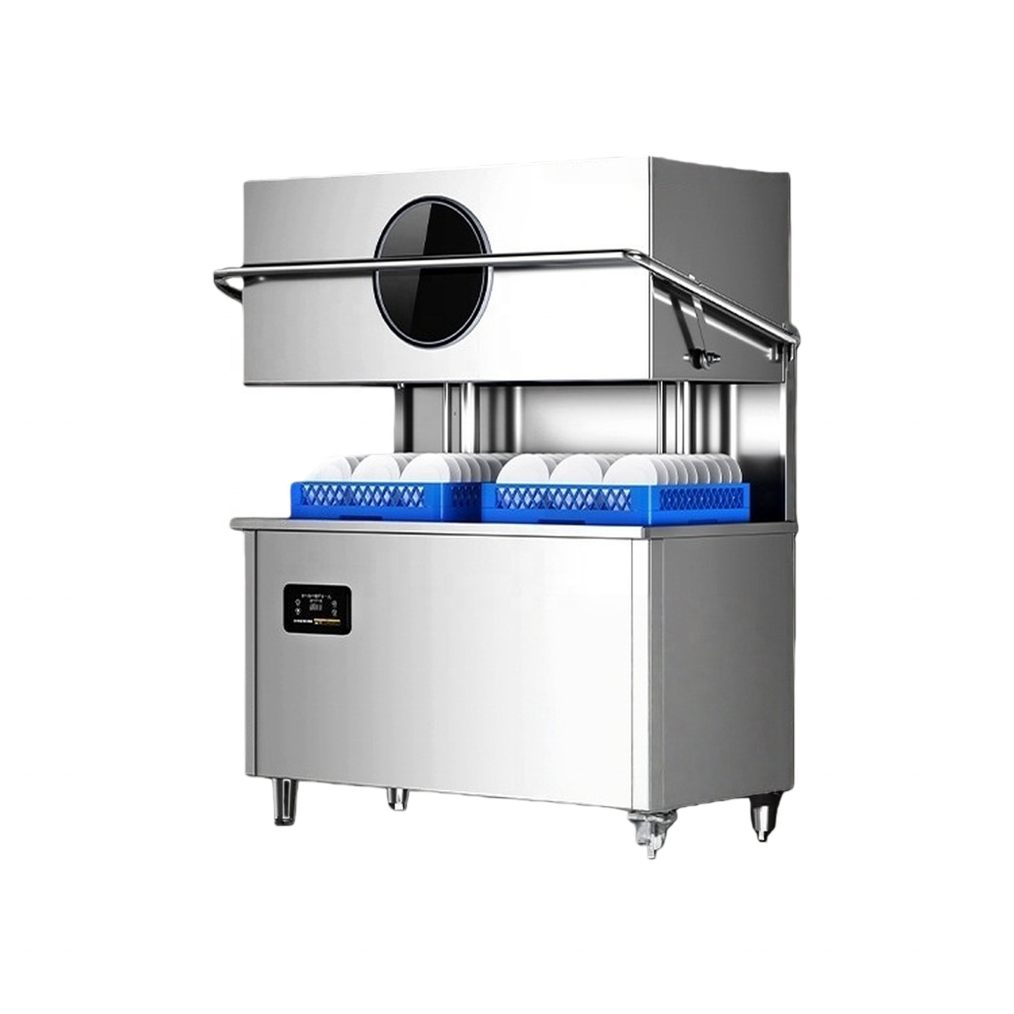 Factory Price Automatic Industrial Dishwasher with High Temperature Disinfection/Sterilization Hood Type Dishwasher for Bar
