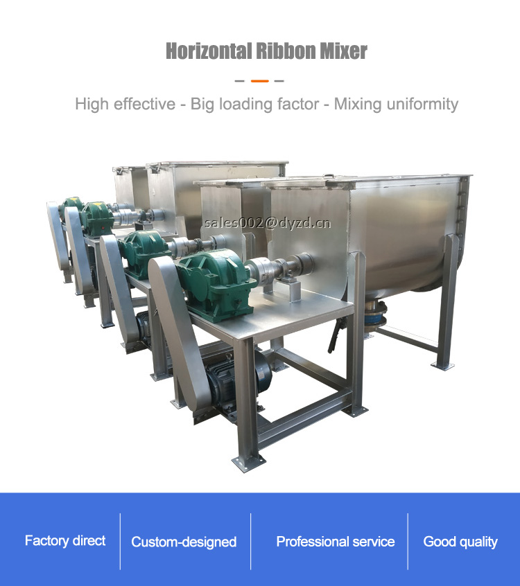 Stainless steel ribbon mixer