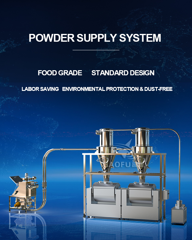 Automatic Powder Feeding System Flour to Dough Mixer Machine Dust-free Feeding Online Sieving Conveying Food Customized Price