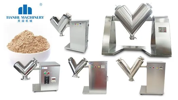 Pharmaceutical Food Dry Powder V-Shape Mixer Machine for Large Volume Production