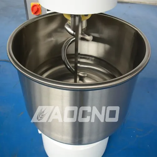 High Capacity Double Speed Stainless Spiral Dough Kneading Flour Processing Mixer Bakery Equipment