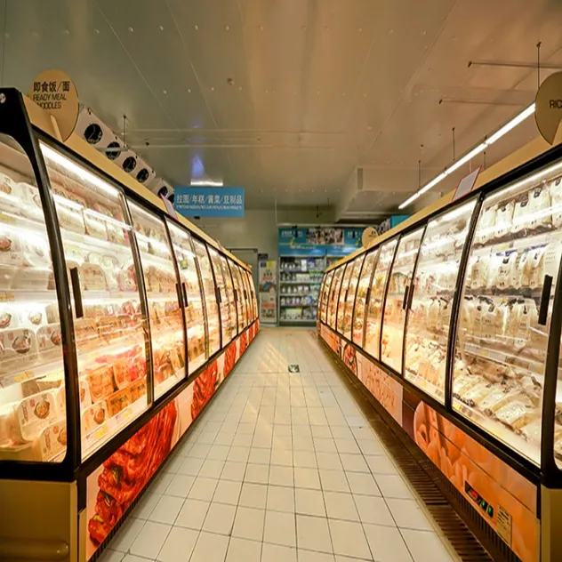 Vegetable Chiller Fruit Refrigerated Counter/Half Tall Refrigerator and Freezer