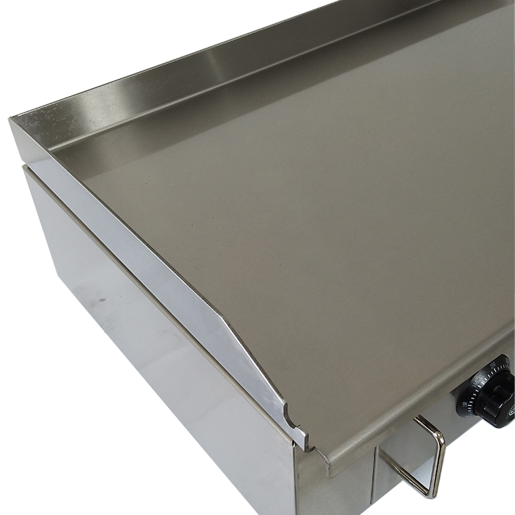 Commercial 12 mm Chrome-Plated Gas Flat Griddle Restaurant Balcony Electric Counter Top Stainless Steel Electric Flat Griddle