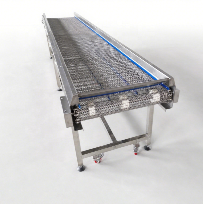 Food Grade Stainless Steel Chain Driven Spiral Wire Mesh Belt in Industry Oven for Potato Chips Deep Frying Machine