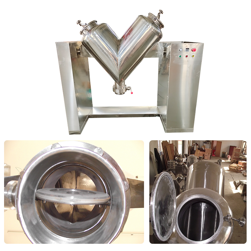 Pharmaceutical Food Dry Powder V-Shape Mixer Machine for Large Volume Production