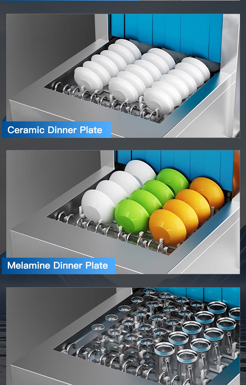 Highly Efficient Automatic Commercial Conveyor Kitchen Dishwasher Machine