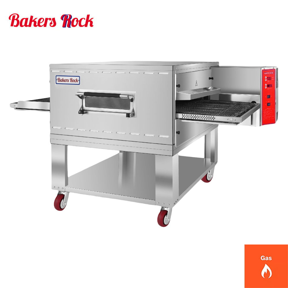 20 32 Inch Pizza Conveyor Oven Electric Gas Heating Big Pizza Cake Commercial Kitchen Equipment Bread Bakery Baking Oven