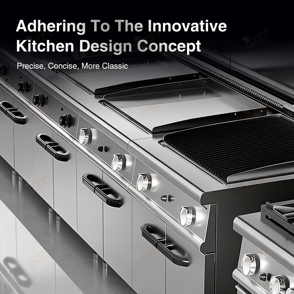 Free Combination Industrial Kitchen Griddle Equipment With Ce High Quality Good Prices Electric Gas Griddle With Oven