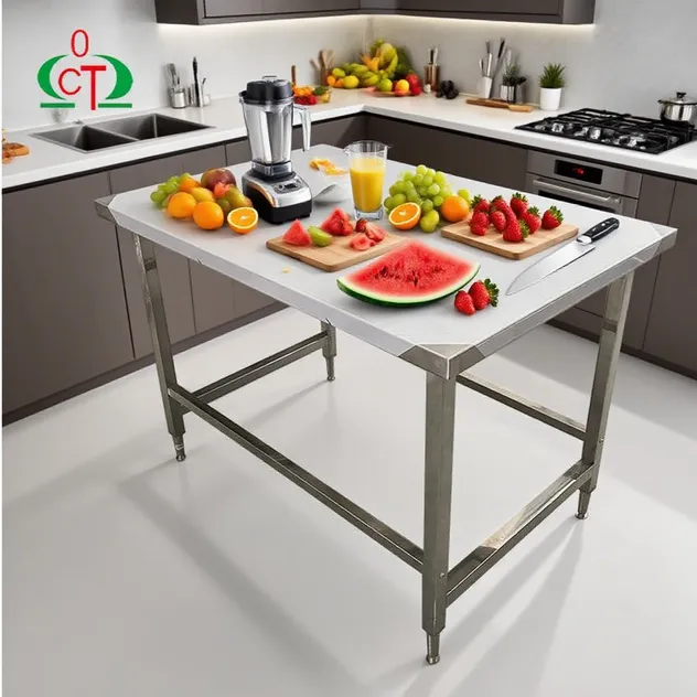 Stainless Steel Prep Table Worktable Details 2