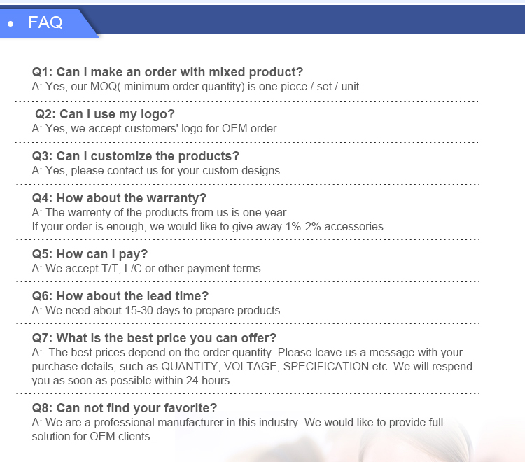 FAQ banner