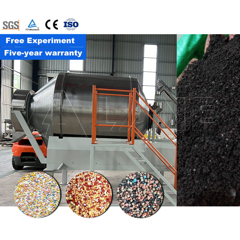 LANE High Quality 3 Tons Per Hour Npk Powder Mixing Machine Drum Mixing Machine