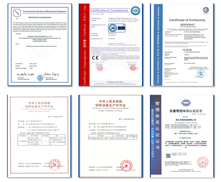 International Quality Certifications