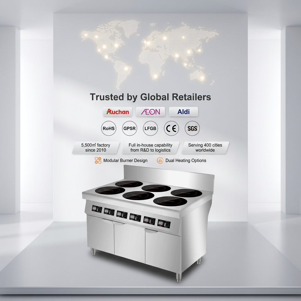 Best Quality Kitchen Restaurant High Power Stainless Steel Induction Cooker Stove Electric Commercial Grade Energy Saving