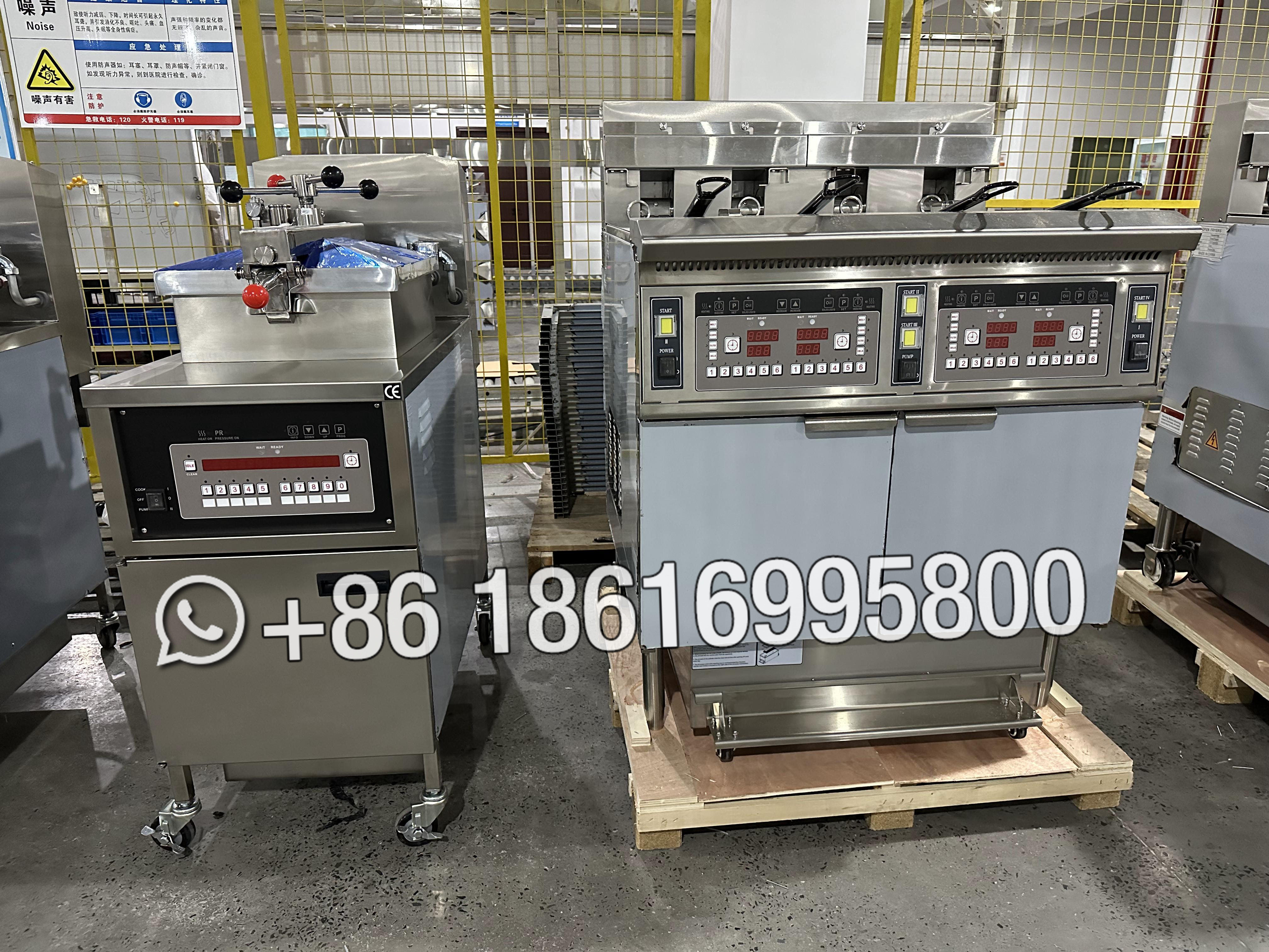 Top Selling Gas Fried Chicken Pressure Fryer / Fast Food Kitchen Equipment / Phoenix 304 Stainless Steel 25L High Productivity