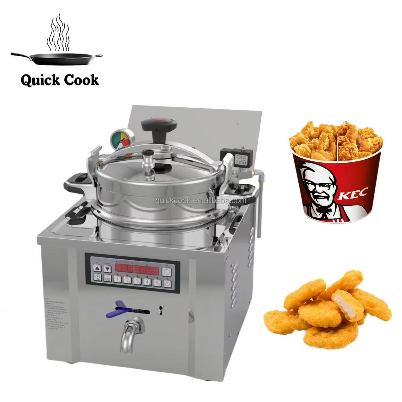 Hot Sell Industrial Deep Fryer Pressure Electric Table Top Commercial Chicken Pressure Fryer