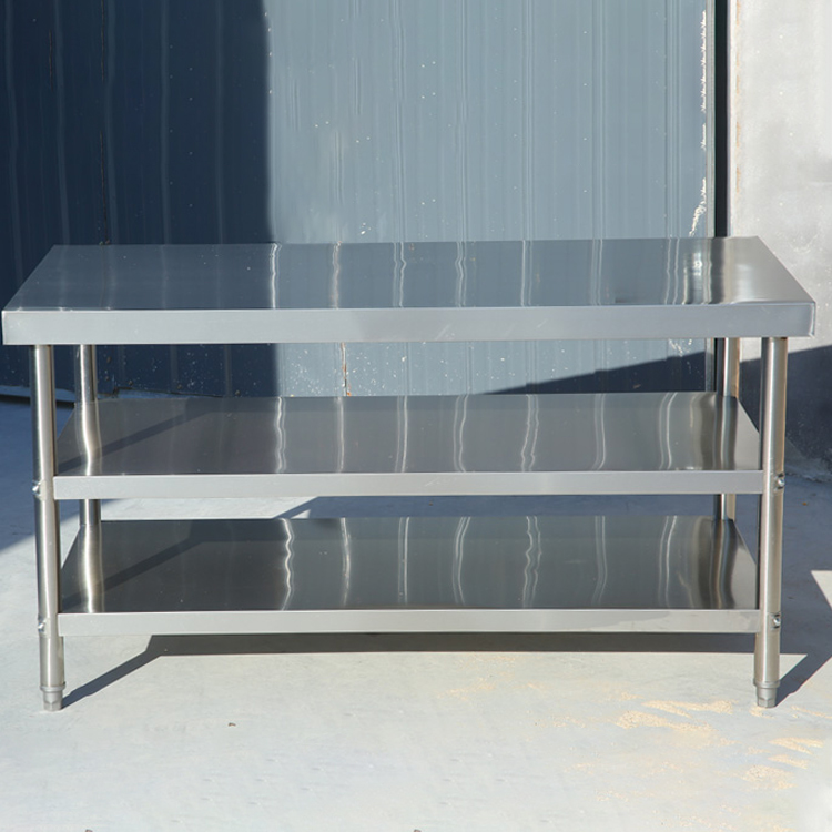 Commercial 201 Stainless Steel Work Table Working Table Restaurant Guangzhou Customized Kitchen Equipment