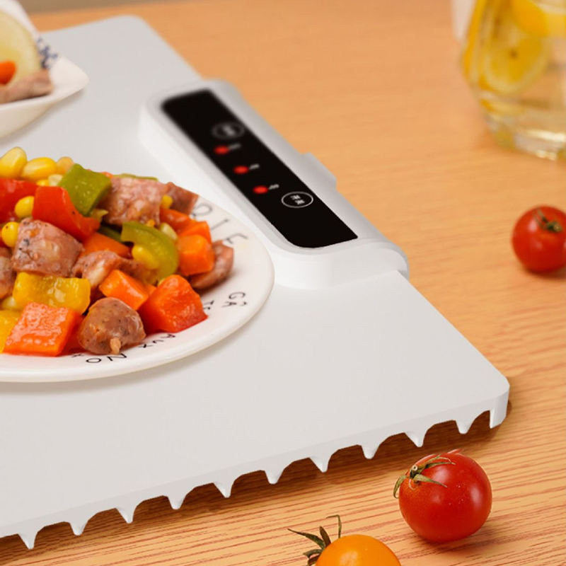 Food Warming Mat Flexible Silicon Heating Board Roll up Easy Storage Portable Plated Electric Silicone Heating Mat for Food
