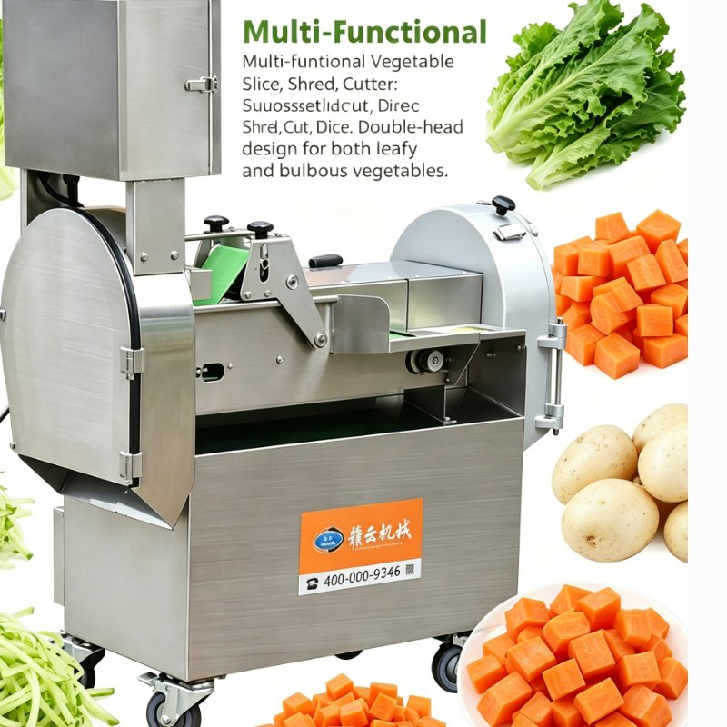Stainless Steel Commercial Vegetable Preparation Machine for Catering &amp; Food Processing