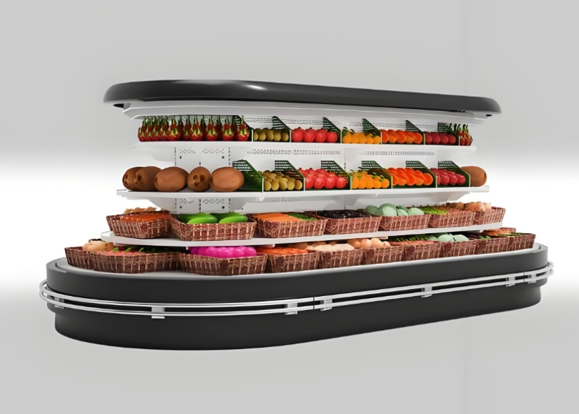 Vegetable Chiller Fruit Refrigerated Counter/Half Tall Refrigerator and Freezer