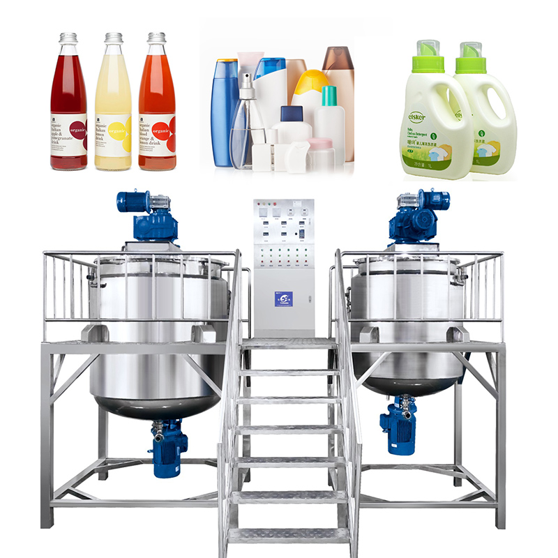 Food Beverage Mixing Tank Emulsifying Mixer High Speed Dispersing Machine Making Machine Detergent Shampoo Stirring Mixer