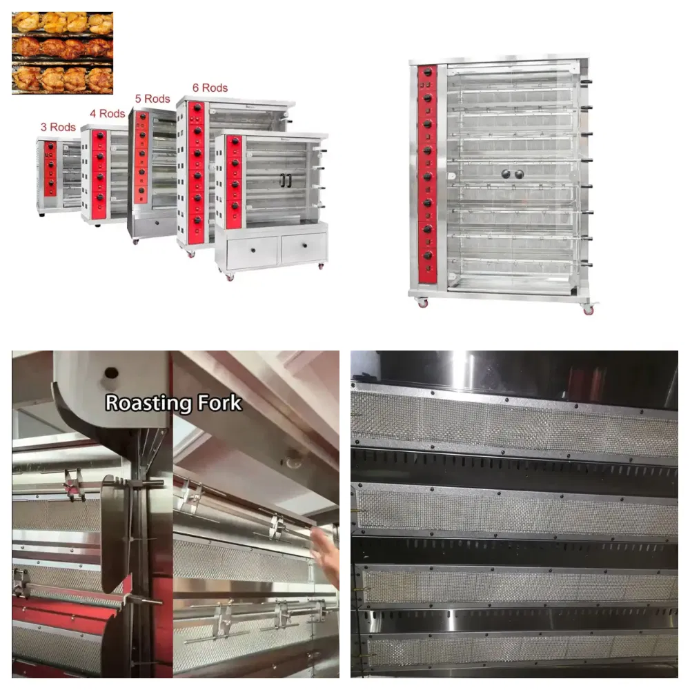 Commercial Gas Chicken Rotisserie Oven Grill Chicken Roasting Machine
