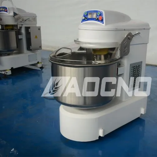 High Capacity Double Speed Stainless Spiral Dough Kneading Flour Processing Mixer Bakery Equipment