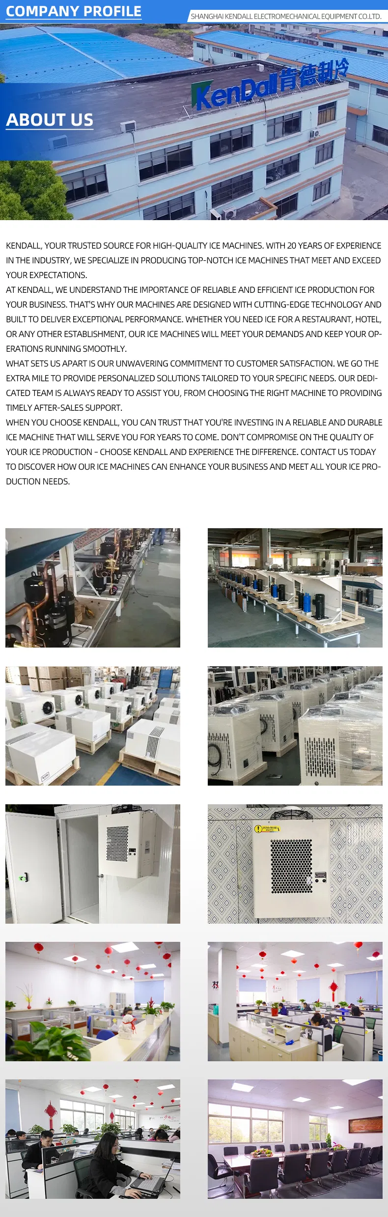 Industrial Medium & Low Temperature Refrigeration Monoblock Unit for Cold Room Freezer