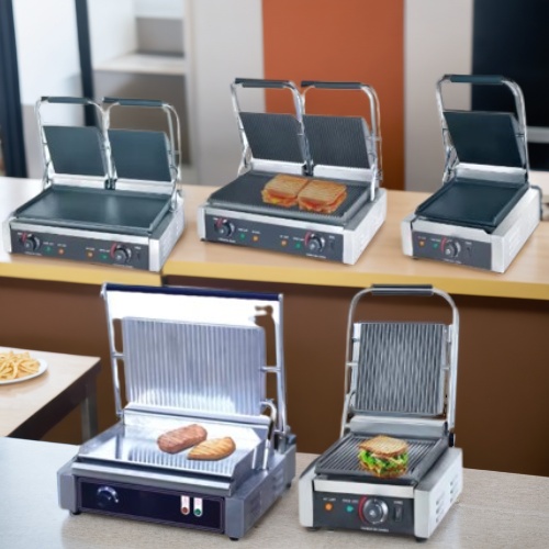 Commercial Price Sanduicheira Burger Griddle Hamburger Sandwich Maker Gas Electric Indoor Contact Grill and Panini Press Machine