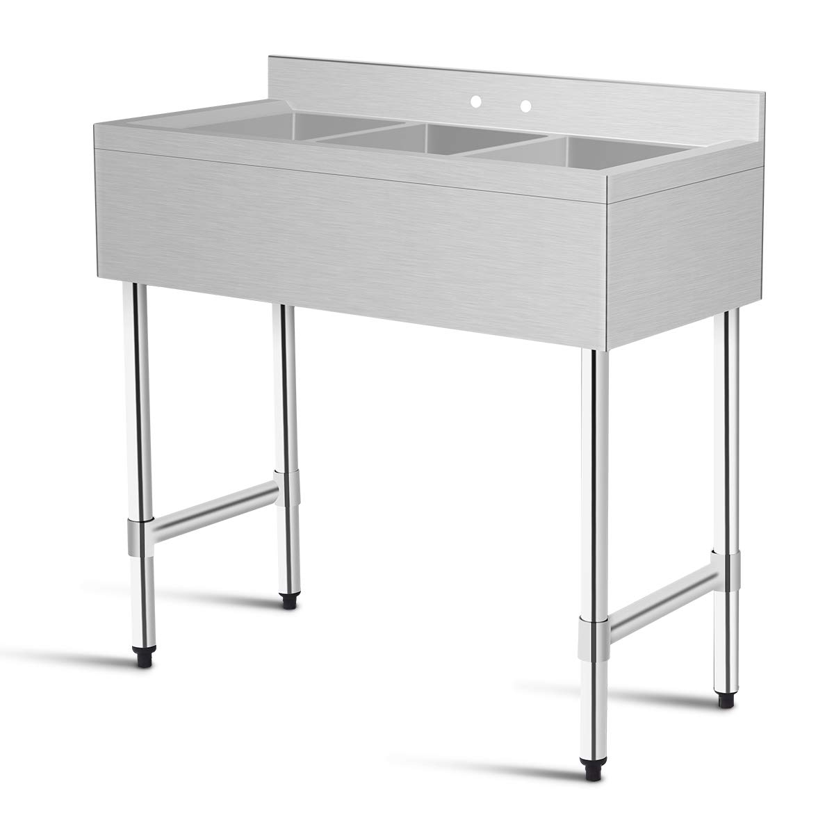3 Compartment NSF Stainless Steel Commercial Bar Sink 3 Sink