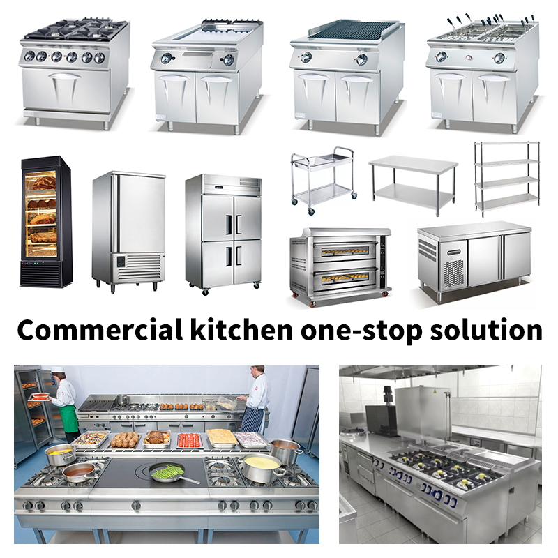 Chefmax Professional Support Industrial Stainless Steel Hotel Restaurant Hotel Commercial Western Kitchen Equipment Fast Food