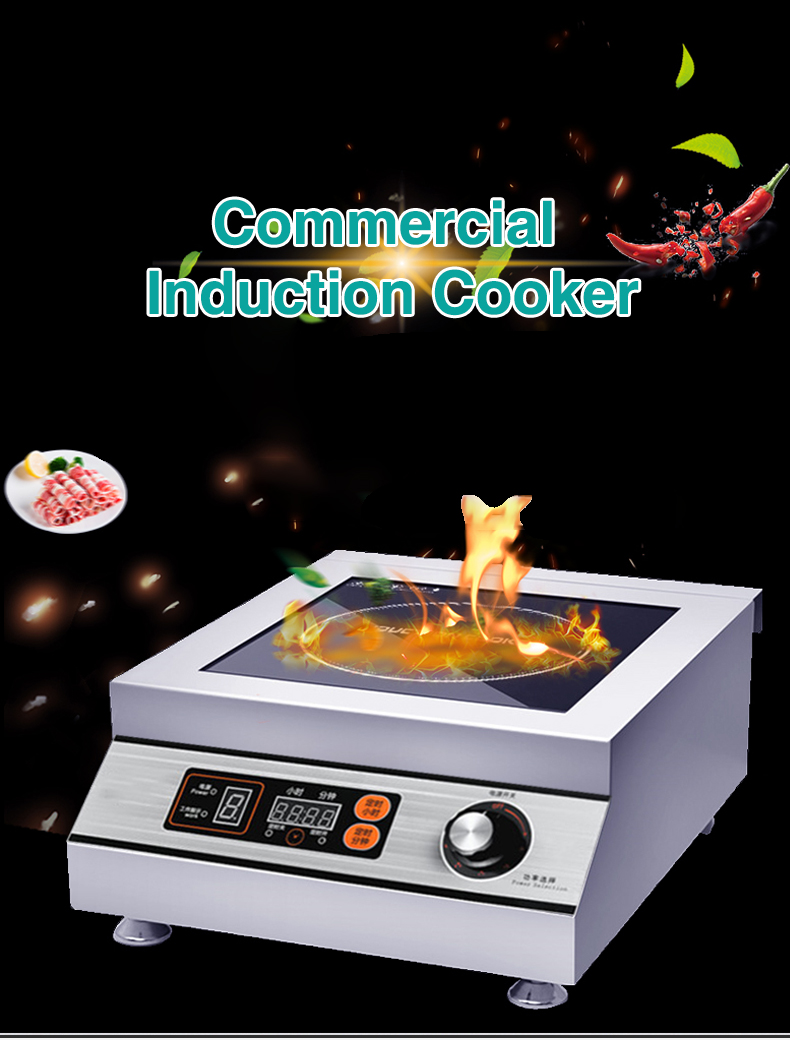 Desktop Flat Design Electric Wok Induction Cooker